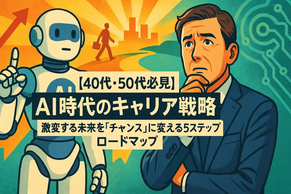 【40代・50代必見】AI時代のキャリア戦略：激変する未来を「チャンス」に変える5ステップ・ロードマップ