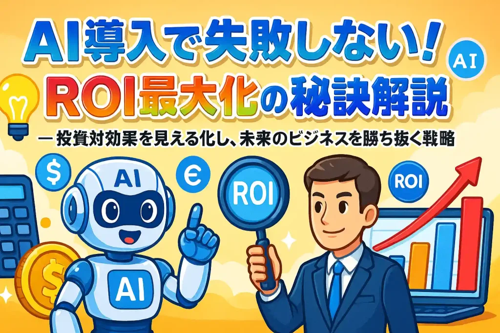 AI導入で失敗しない！ROI最大化の秘訣を徹底解説 — 投資対効果を見える化し、未来のビジネスを勝ち抜く戦略