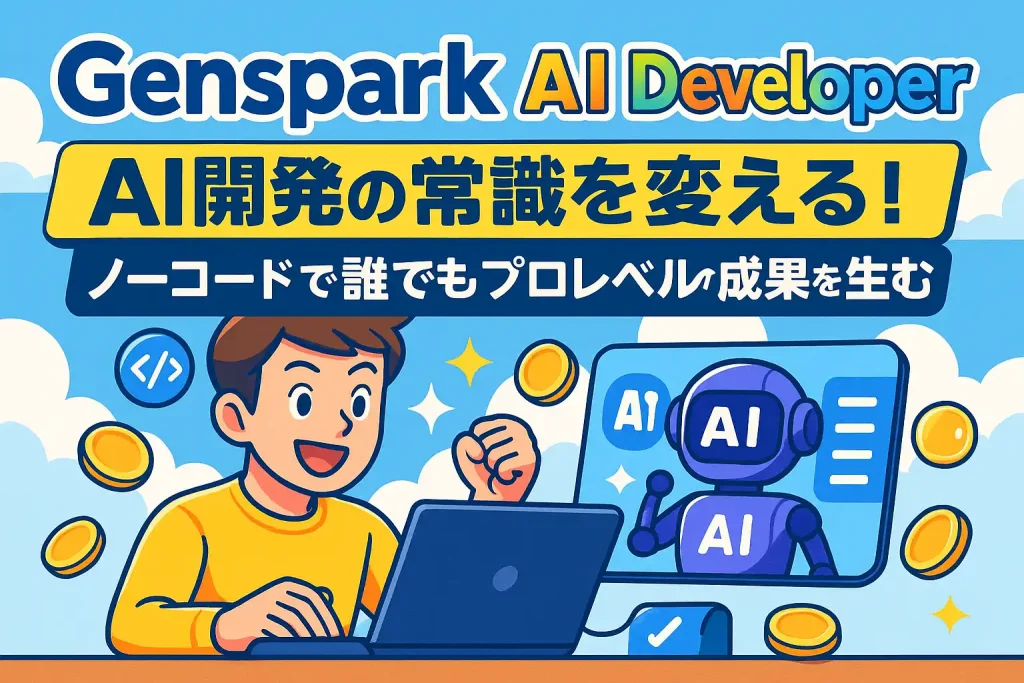 Genspark AI DeveloperがAI開発の常識を変える!誰でもプロレベルの成果を生む