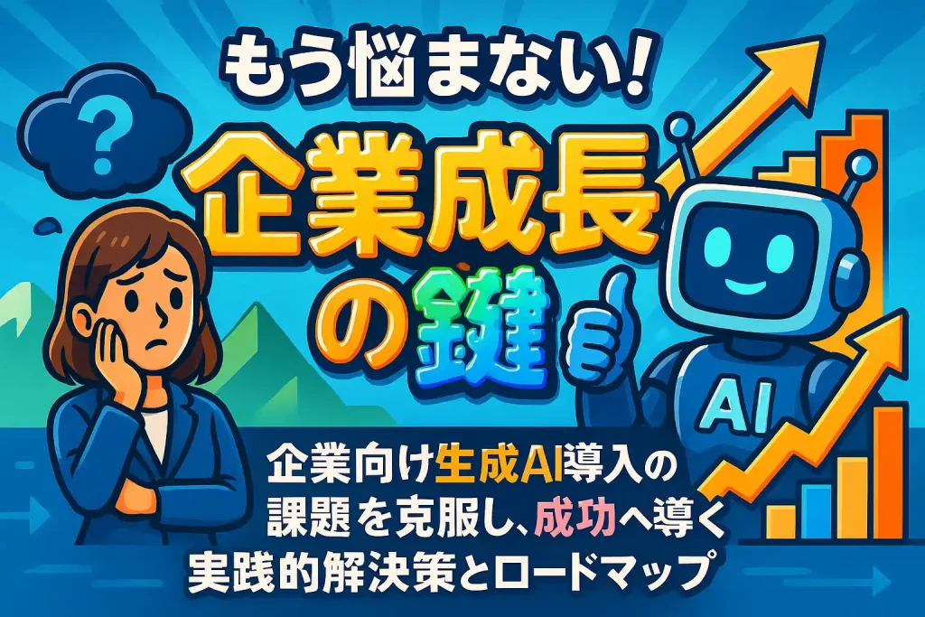 生成AI導入が企業成長の鍵に!成功へ導く実践解決策とステップガイド