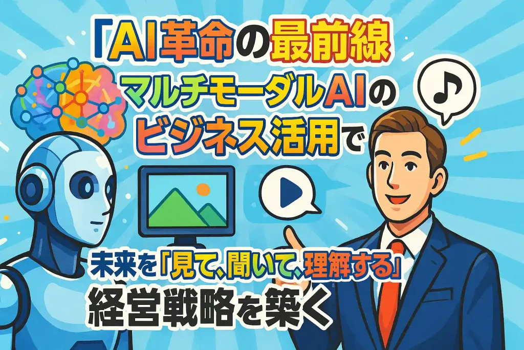 【AI革命の最前線】マルチモーダルAIのビジネス活用で、未来を「見て、聞いて、理解する」経営戦略を築く