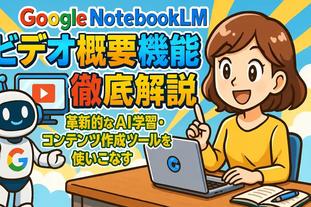 NotebookLMのビデオ概要（Video Overview）機能徹底解説！動画制作もAIの時代