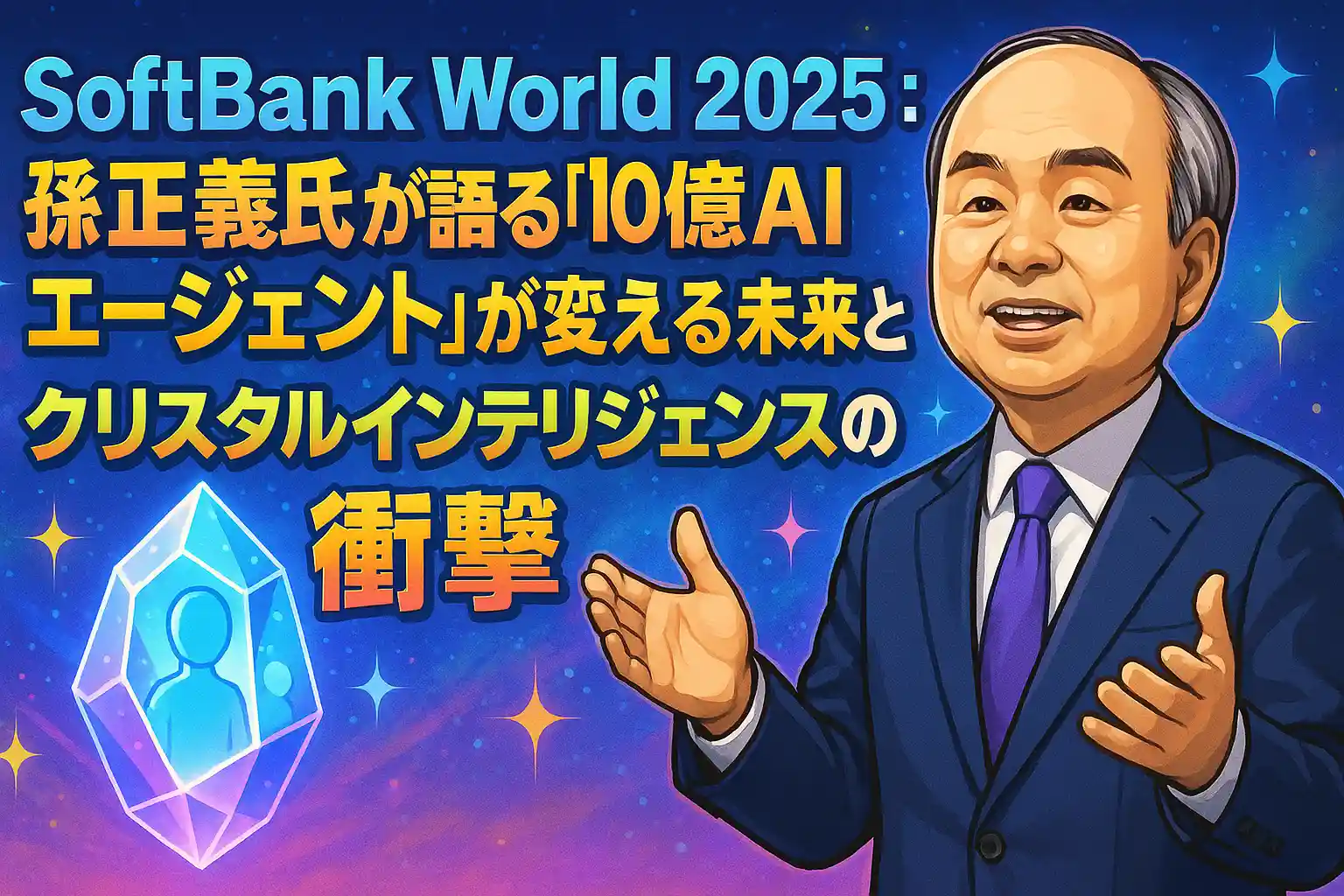 SoftBank World 2025：孫正義氏が語る「10億AIエージェント」が変える未来とクリスタルインテリジェンスの衝撃